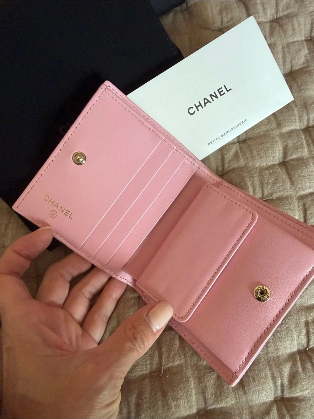 CHANEL compact wallet